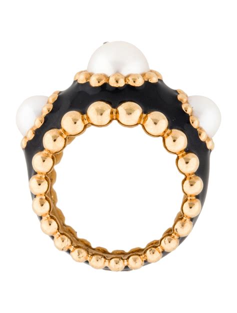 chanel enamel ring